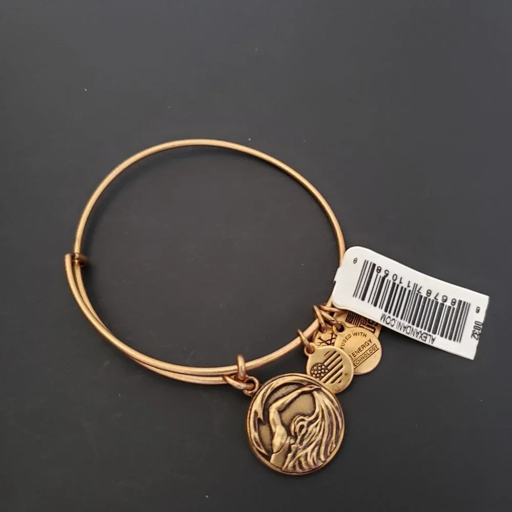 NWT Alex and Ani Team USA Swimming Charm Bracelet 738